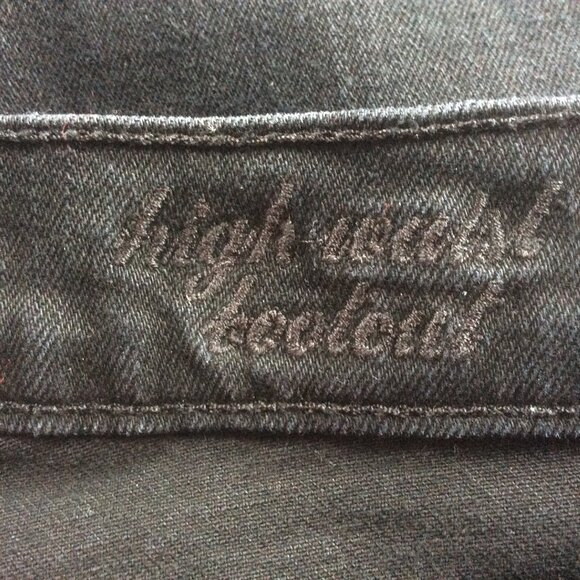 7 For All Mankind Black High Waist Bootcut EUC Made in USA Denim Jeans Size 29 - Picture 3 of 7